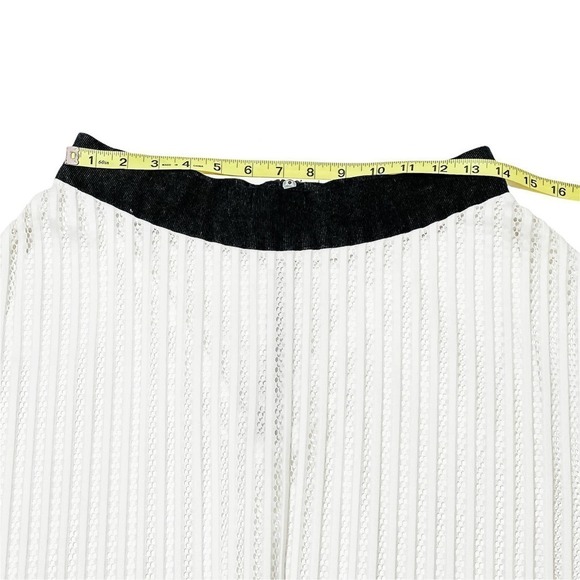 BLACK and White Flared Circle Skirt - Picture 6 of 11